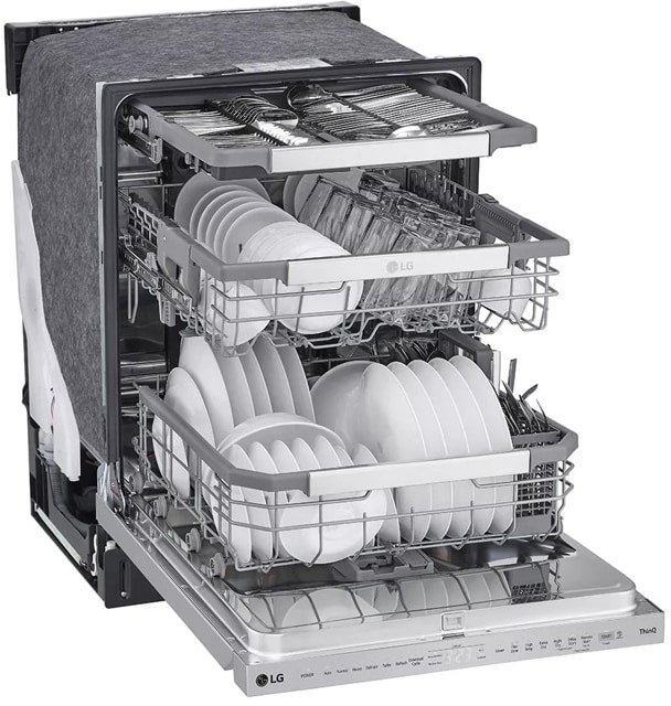 LG LDPS6762S Pocket Handle Top Control Dishwasher With Steam Sp...