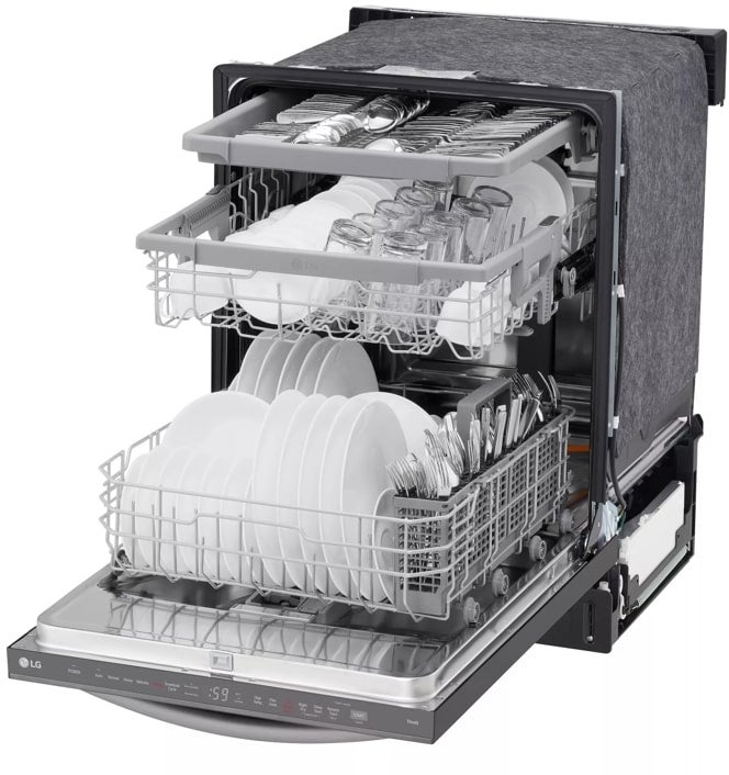 LG LDTH5554D Top Control Wi-Fi Enabled Dishwasher with QuadWash...