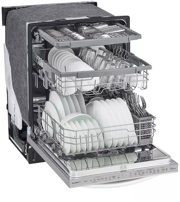 LG LDTS5552S Top Control Wi-Fi Enabled Dishwasher with TrueStea...