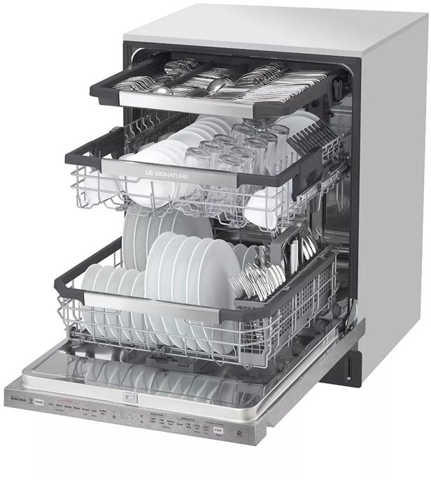 LG LUDP8908SN 24 Inch Built-In Dishwasher with 10 Wash Cycles: T...