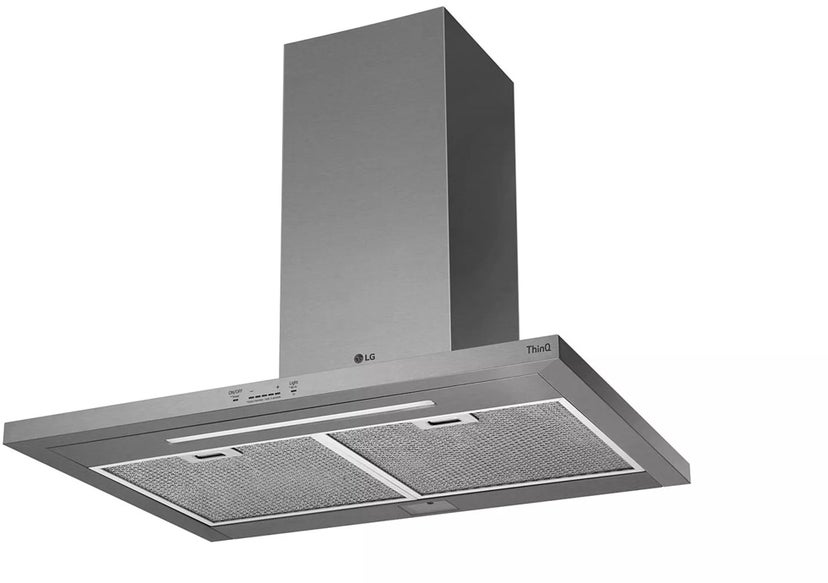 LG HCED3015S Smart Wall Mount Chimney Hood with LED Lighting: S...