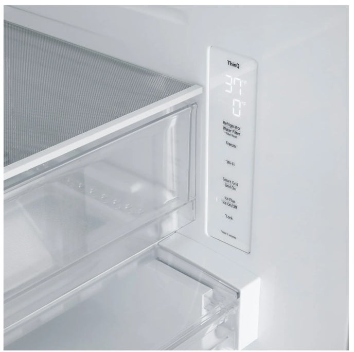 LG LF25H6330S 33 Inch Smart French Door Refrigerator with 24.5 c...