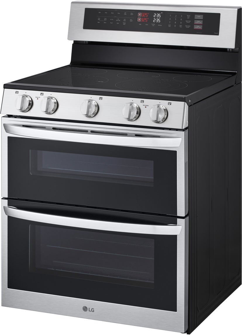 LG LDEL7324S 7.3 Cu. Ft Double Oven Electric Range: Printproof ...