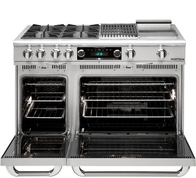 Capital Indoor COB484BBL 48 Inch Freestanding Pro-Style Dual Fuel Range wit...