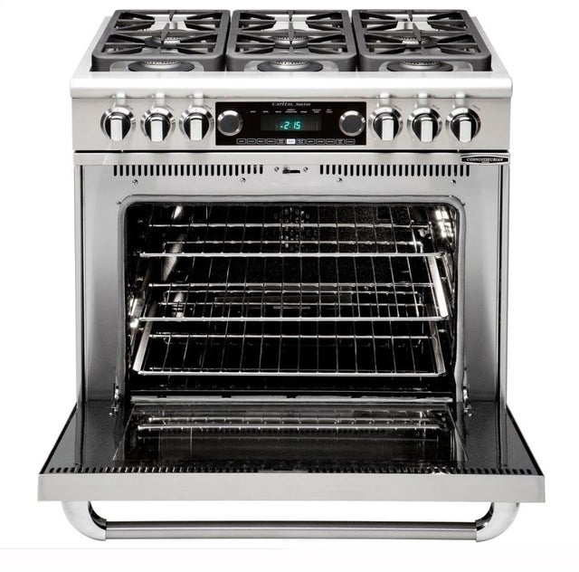 Capital Indoor CSB366N 36 Inch Freestanding Professional Dual Fuel Range ...