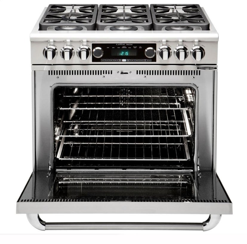Capital Indoor CSB366N 36 Inch Freestanding Professional Dual Fuel Range ...