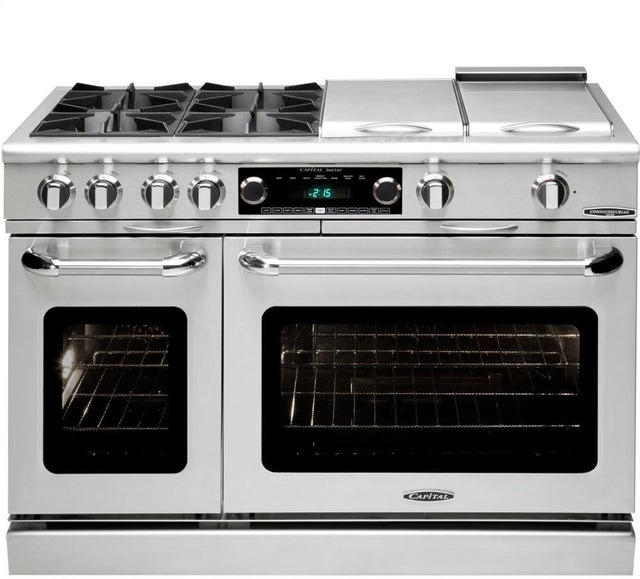 Capital Indoor CSB488L 48 Inch Freestanding Professional Dual Fuel Range ...