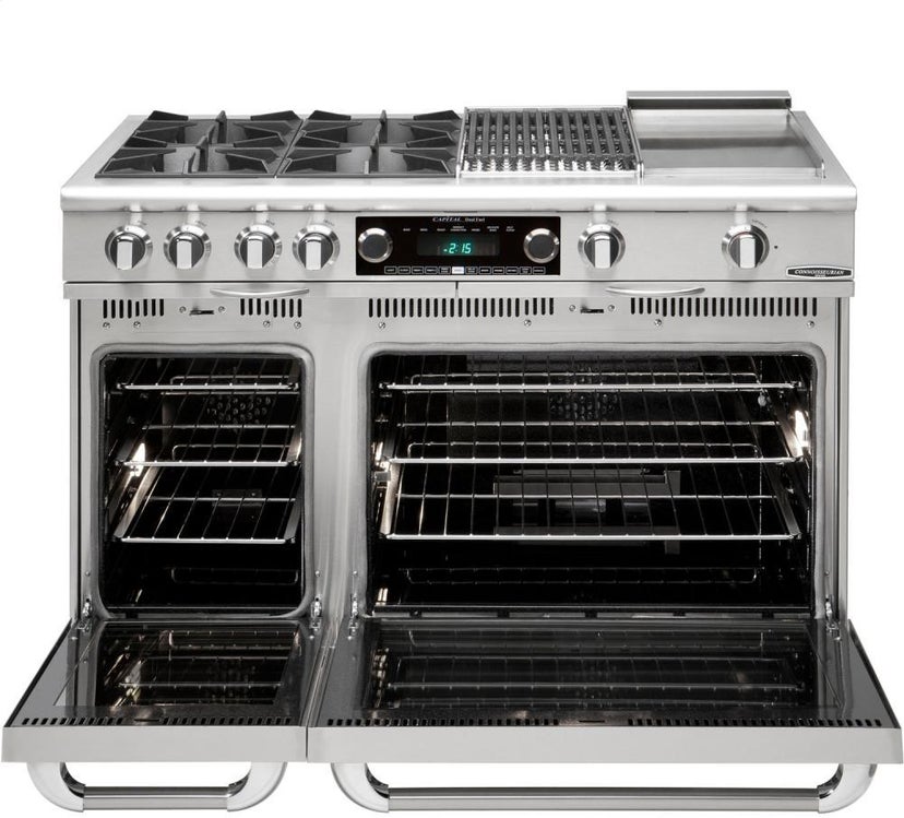 Capital Indoor CSB488L 48 Inch Freestanding Professional Dual Fuel Range ...