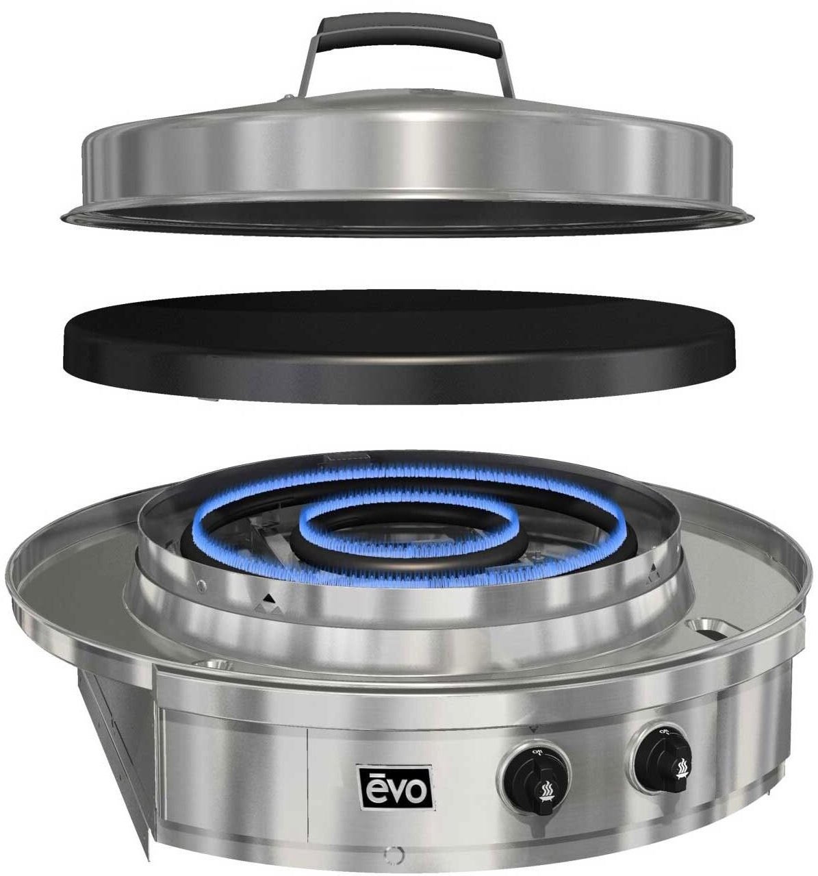 Evo 100055LP Affinity Classic 30G Built-In Flattop Propane Gas