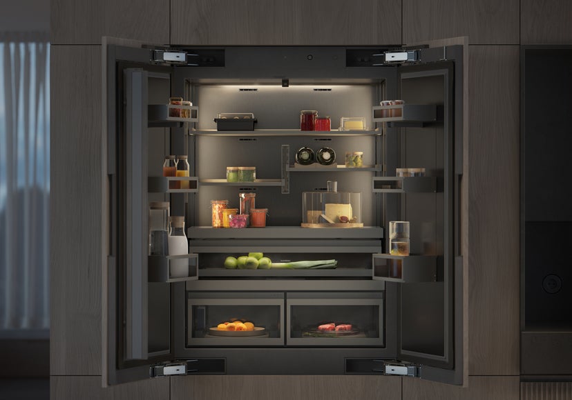 Gaggenau RVY497790 36 Inch French Door Soft Close Three Door Refriger...