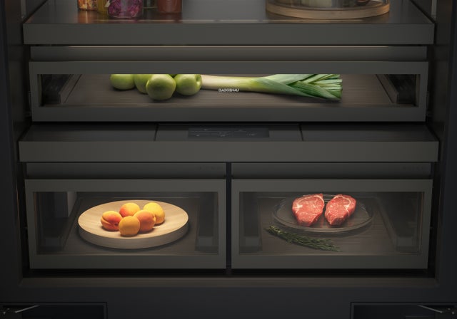 Gaggenau RVY497790 36 Inch French Door Soft Close Three Door Refriger...