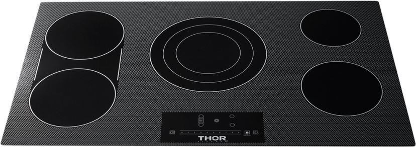 Thor TEC36 36 Inch Electric Cooktop: Black