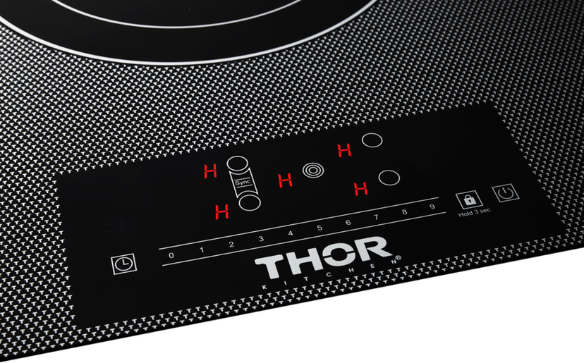 Thor TEC36 36 Inch Electric Cooktop: Black