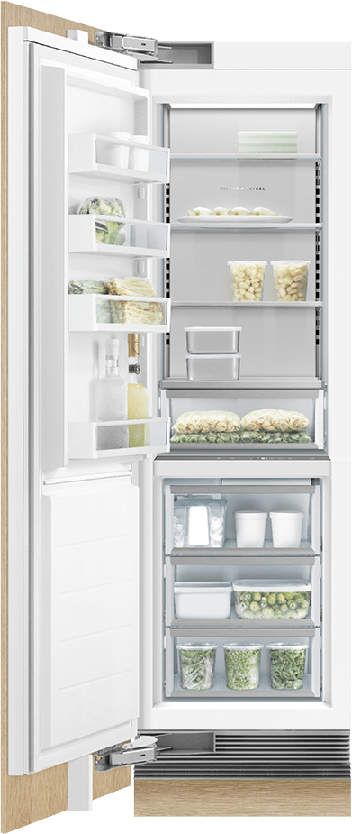 Fisher Paykel RS2484FLJ1 24" Integrated Column Freezer, Panel Ready, 11.9 c...