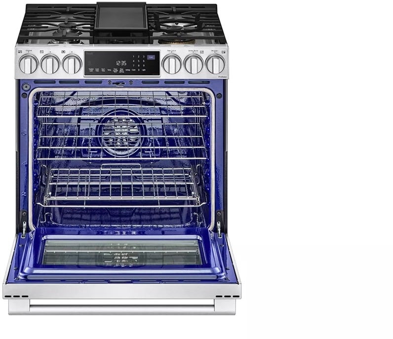 LG Studio LSDS6338F 30 Inch Smart Slide-in Dual Fuel Range