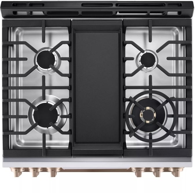 LG Studio LSGS6338N 30 Inch Slide-In Gas Smart Range with 5 Sealed Bur...