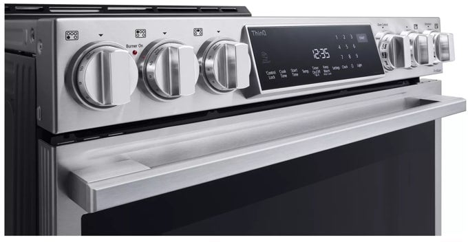 LG Studio LSIS6338FE 30 Inch Smart Slide In Induction Range with 5 Indu...