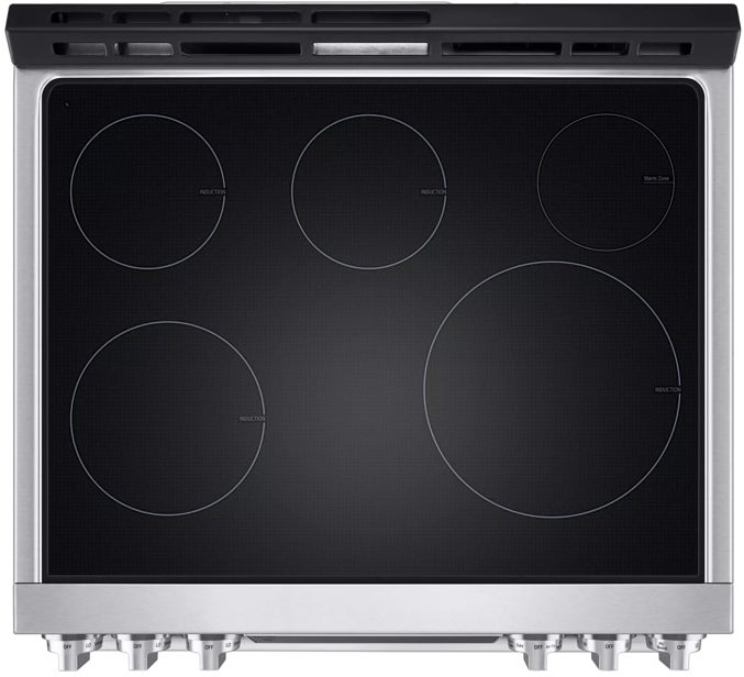 LG Studio LSIS6338FE 30 Inch Smart Slide In Induction Range with 5 Indu...