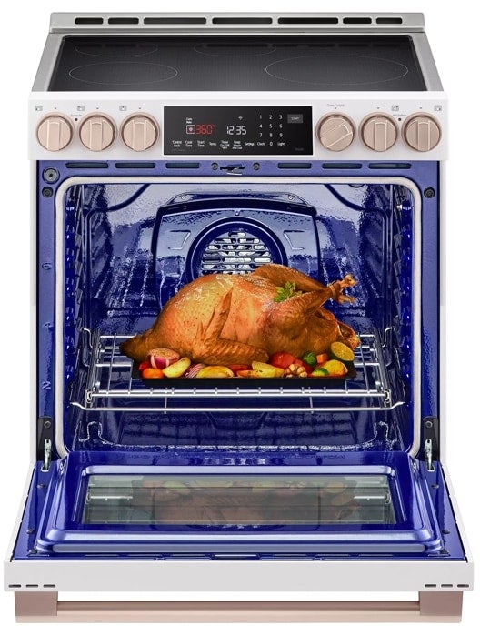 LG Studio LSIS6338NE 30 Inch Smart Slide In Induction Range with 5 Indu...