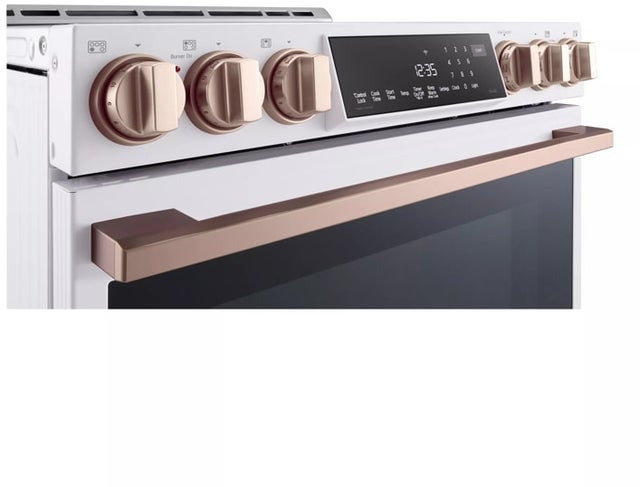 LG Studio LSIS6338NE 30 Inch Smart Slide In Induction Range with 5 Indu...