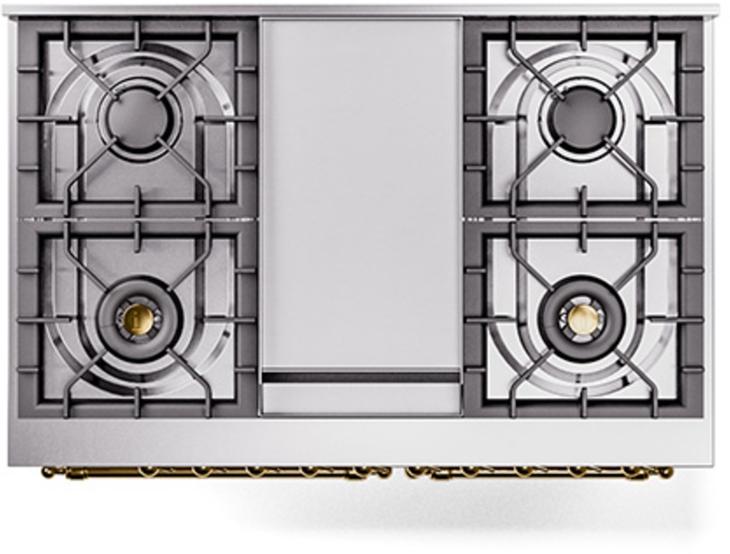 Ilve UND40FQNMPRAGLP Ral Custom Color With Brass Knobs, Liquid Propane