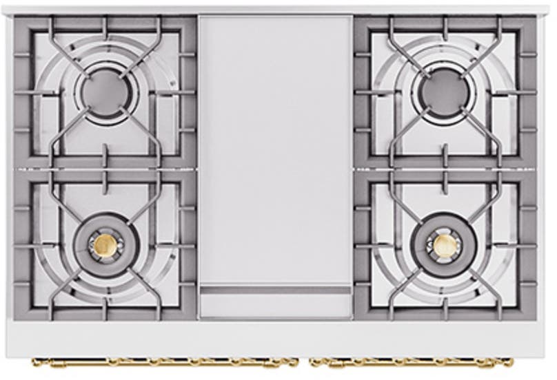 Ilve UND40FQNMPMBG Midnight Blue With Brass Knobs, Natural Gas