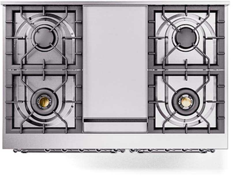 Ilve UND40FNMPWHCLP White With Chrome Knobs, Liquid Propane