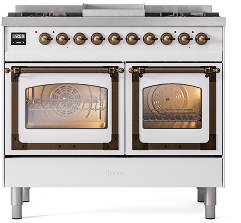 Ilve UND40FNMPRABLP Ral Custom Color With Bronze Knobs, Liquid Propane