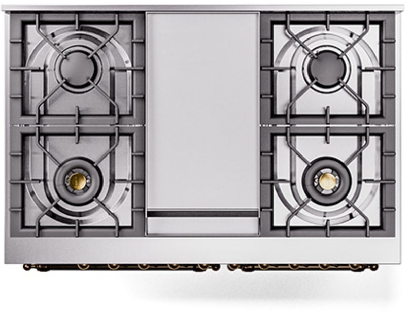 Ilve UND40FNMPRABLP Ral Custom Color With Bronze Knobs, Liquid Propane