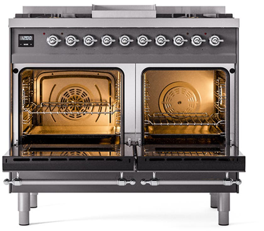 Ilve UND40FNMPMBC Midnight Blue With Chrome Knobs, Natural Gas