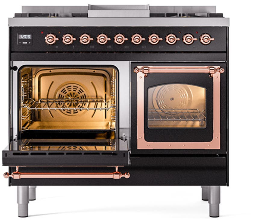 Ilve UND40FNMPEGPLP Emerald Green With Copper Knobs, Liquid Propane