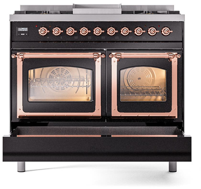 Ilve UND40FNMPEGP Emerald Green With Copper Knobs, Natural Gas