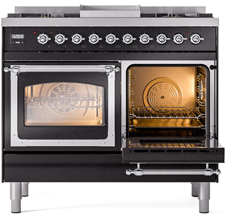 Ilve UND40FNMPEGC Emerald Green With Chrome Knobs, Natural Gas