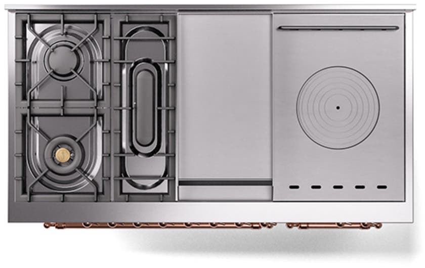 Ilve UN48FSNMPAWP Antique White With Copper Knobs, Natural Gas