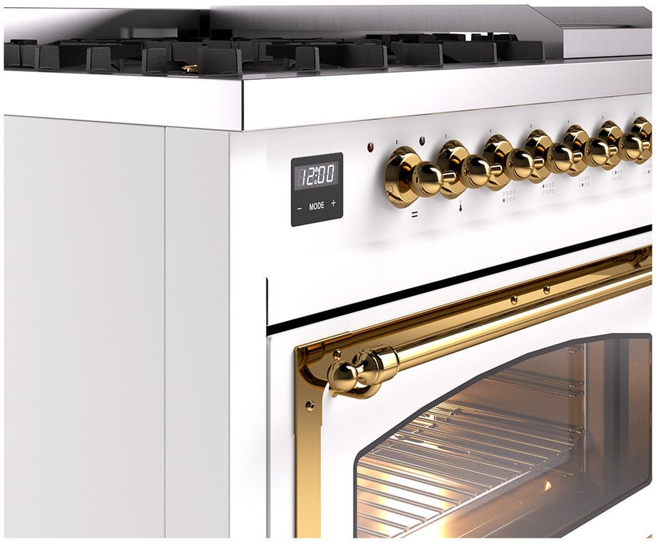 Ilve UN48FNMPRAG Ral Custom Color With Brass Knobs, Natural Gas