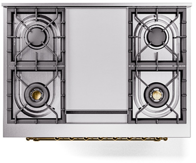 Ilve UN36FNMPRAG Ral Custom Color With Brass Knobs, Natural Gas