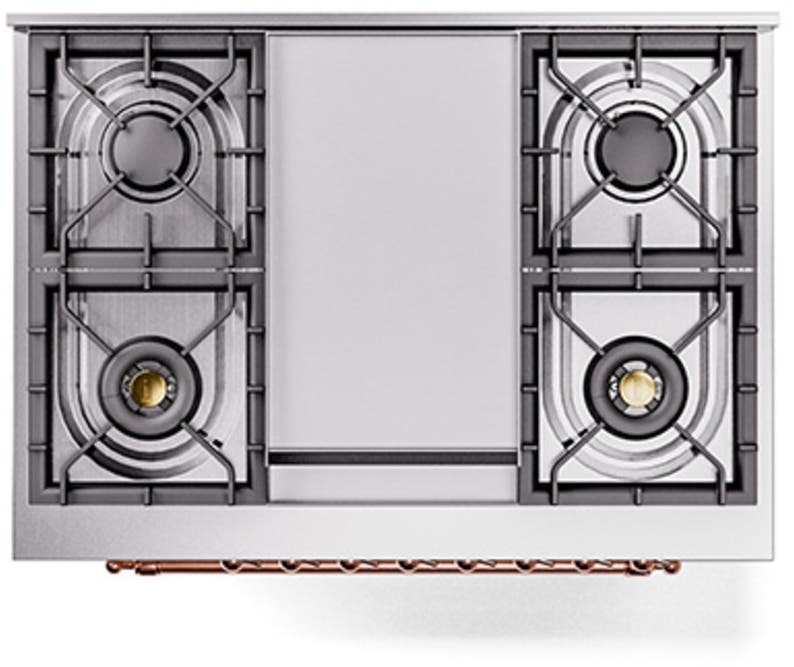 Ilve UN36FNMPAWP Antique White With Copper Knobs, Natural Gas