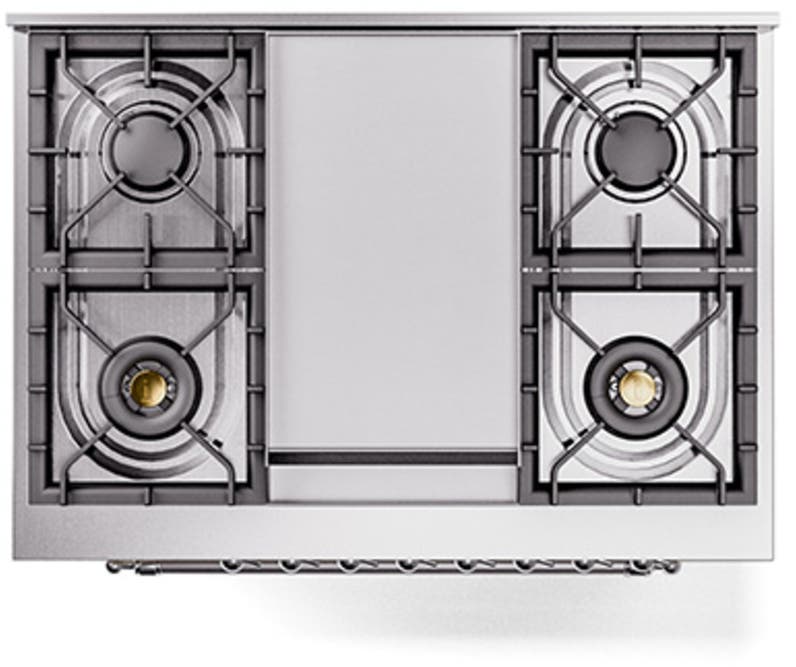 Ilve UN36FNMPAWCLP Antique White With Chrome Knobs, Liquid Propane