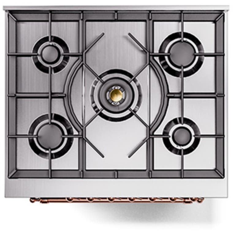 Ilve UN30QNMPBUP Burgundy With Copper Knobs, Natural Gas