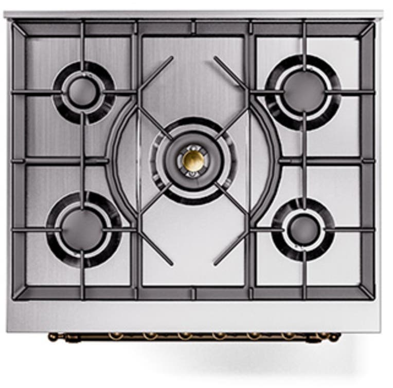 Ilve UN30QNMPAWB Antique White With Bronze Knobs, Natural Gas