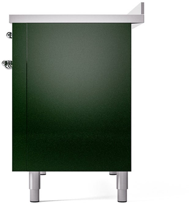 Ilve UPI486NMPEGC 48 inch All Electric Range: Emerald Green Chrom