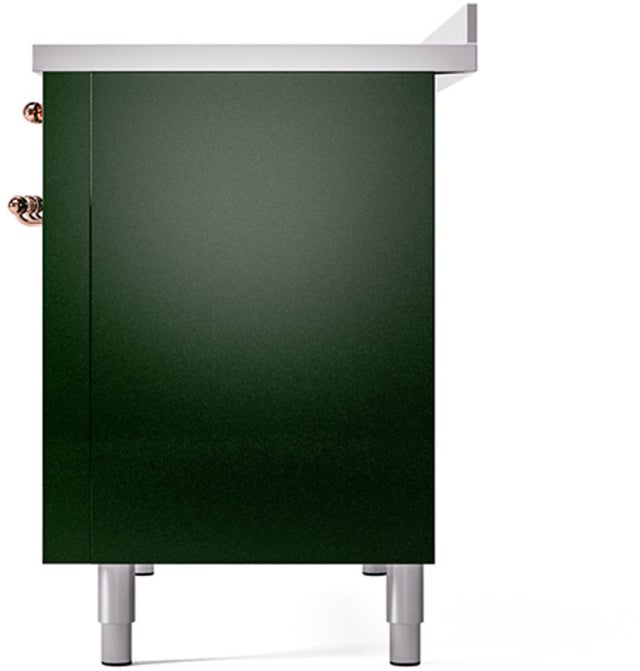 Ilve UPI486NMPEGP 48 inch All Electric Range: Emerald Green Copper