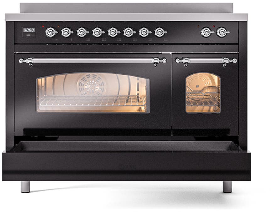 Ilve UPI486NMPBKC Black Chrome