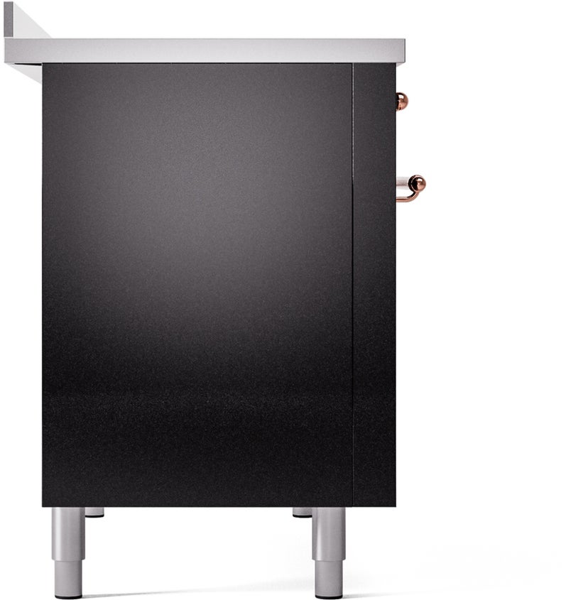 Ilve UPI486NMPBKP 48 inch All Electric Range: Black Copper