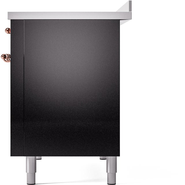 Ilve UPI486NMPBKP 48 inch All Electric Range: Black Copper