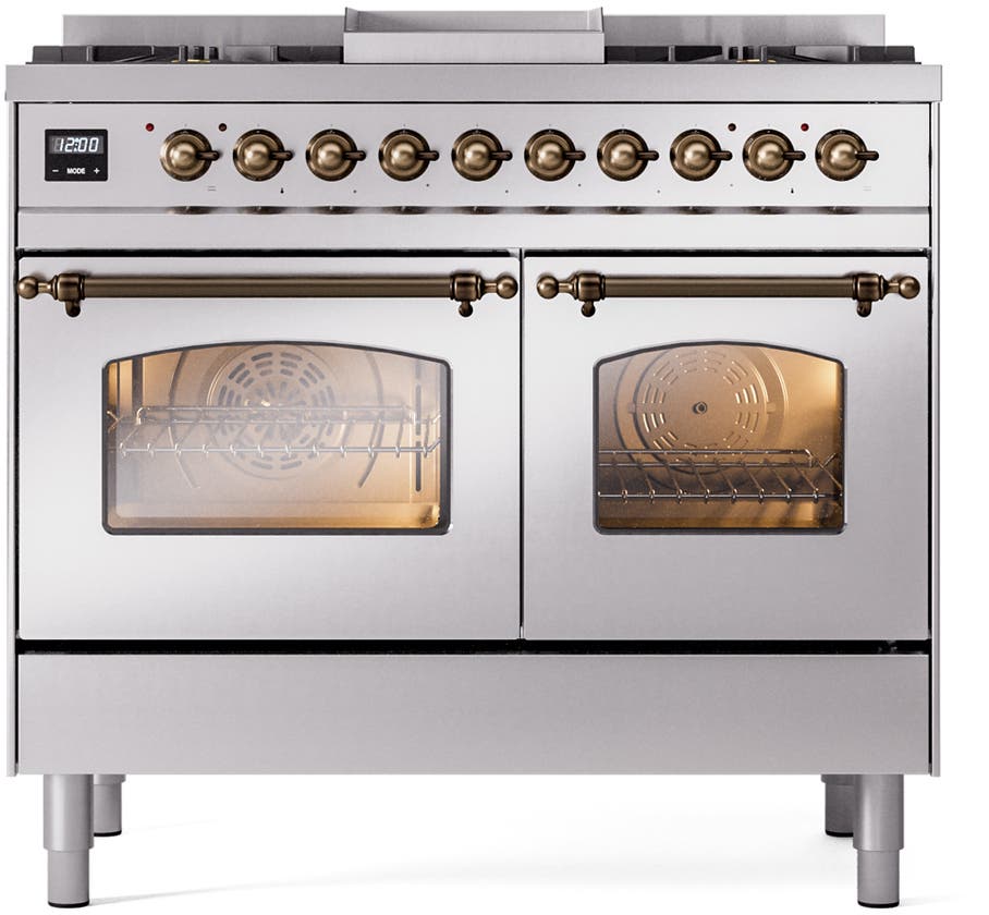 Ilve UPD40FNMPSSB Stainless Steel Burnt