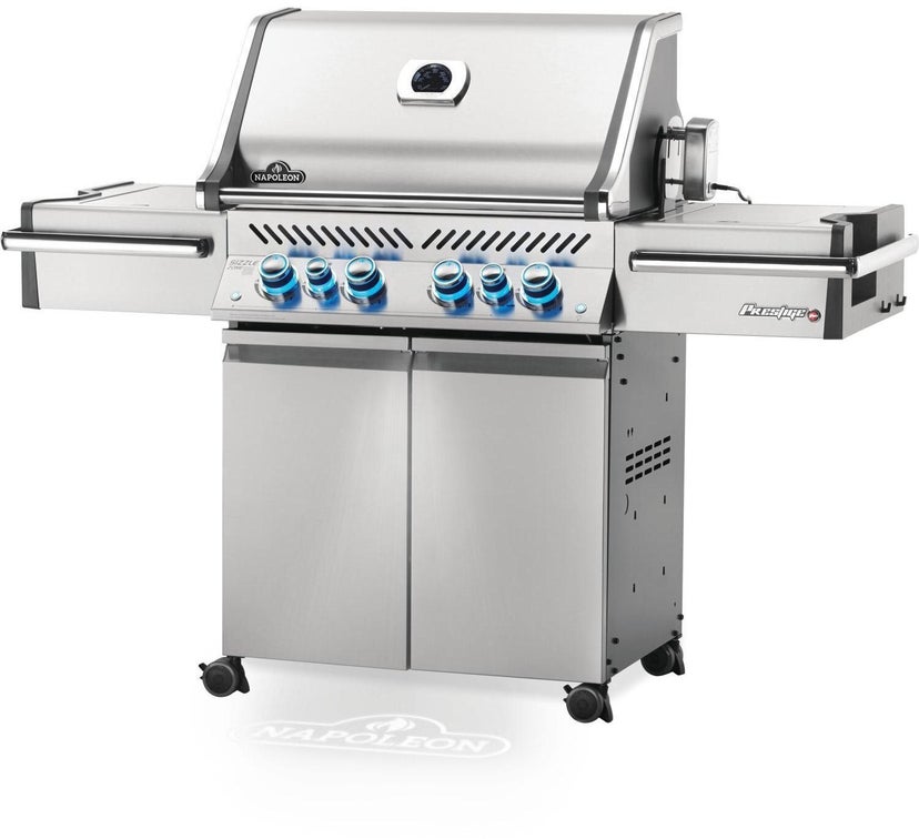 Napoleon PRO500RSIBPSS3 67 Inch Freestanding Grill with Infrared Sizzle Zo...