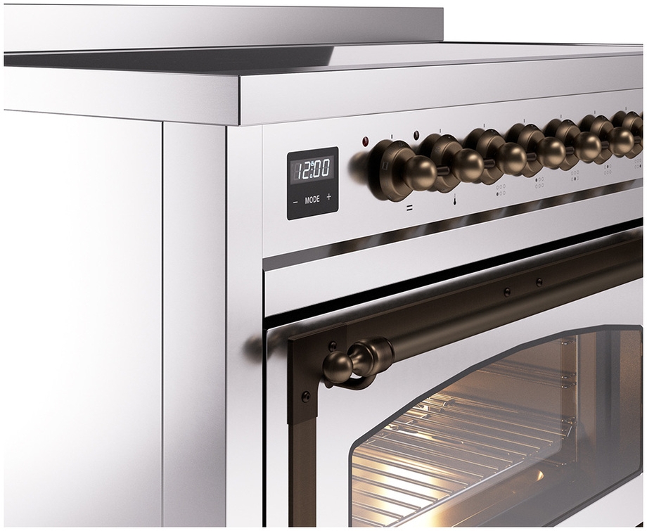 Ilve UNI486NMPSSB Stainless Steel With Bronze Knobs