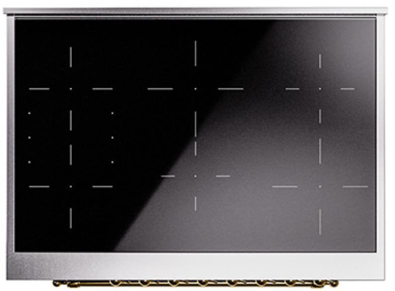 Ilve UNI366QNMPBGG Blue Grey With Brass Knobs