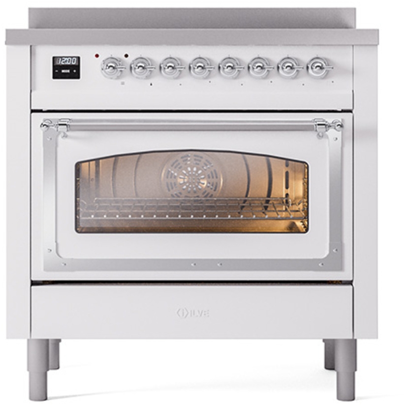 Ilve UNI366NMPWHC White With Chrome Knobs